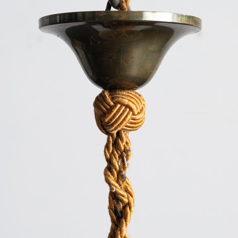 Harald Notini, taklampa, modell "10074", Arvid Böhlmarks Lampfabrik, Stockholm, 1930-tal.