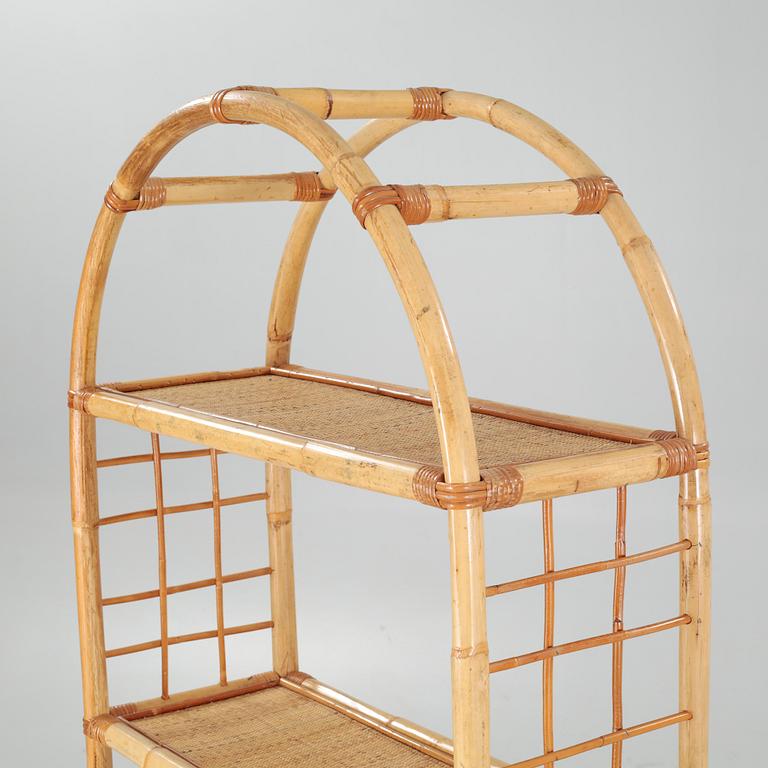A rattan shelf, second half of the 20th century.