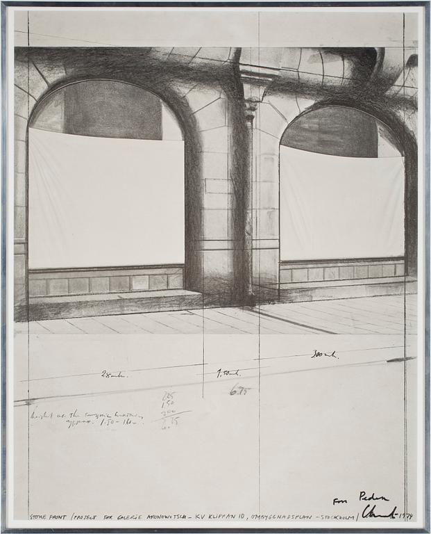 CHRISTO (USA), Affisch. Sign Christo.