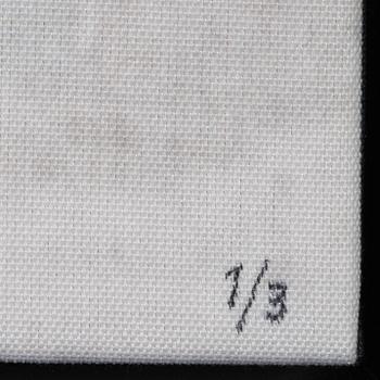 Carl Johan De Geer, photo sublimation signed and dated 1958-2007. Numbered 1/3.