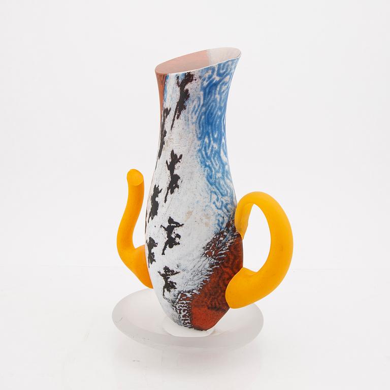 Kjell Engman, a signed glass sculpture Kosta Boda.