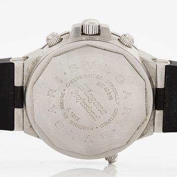 Bulgari, Diagono GMT, Flyback, wristwatch, 40 mm.