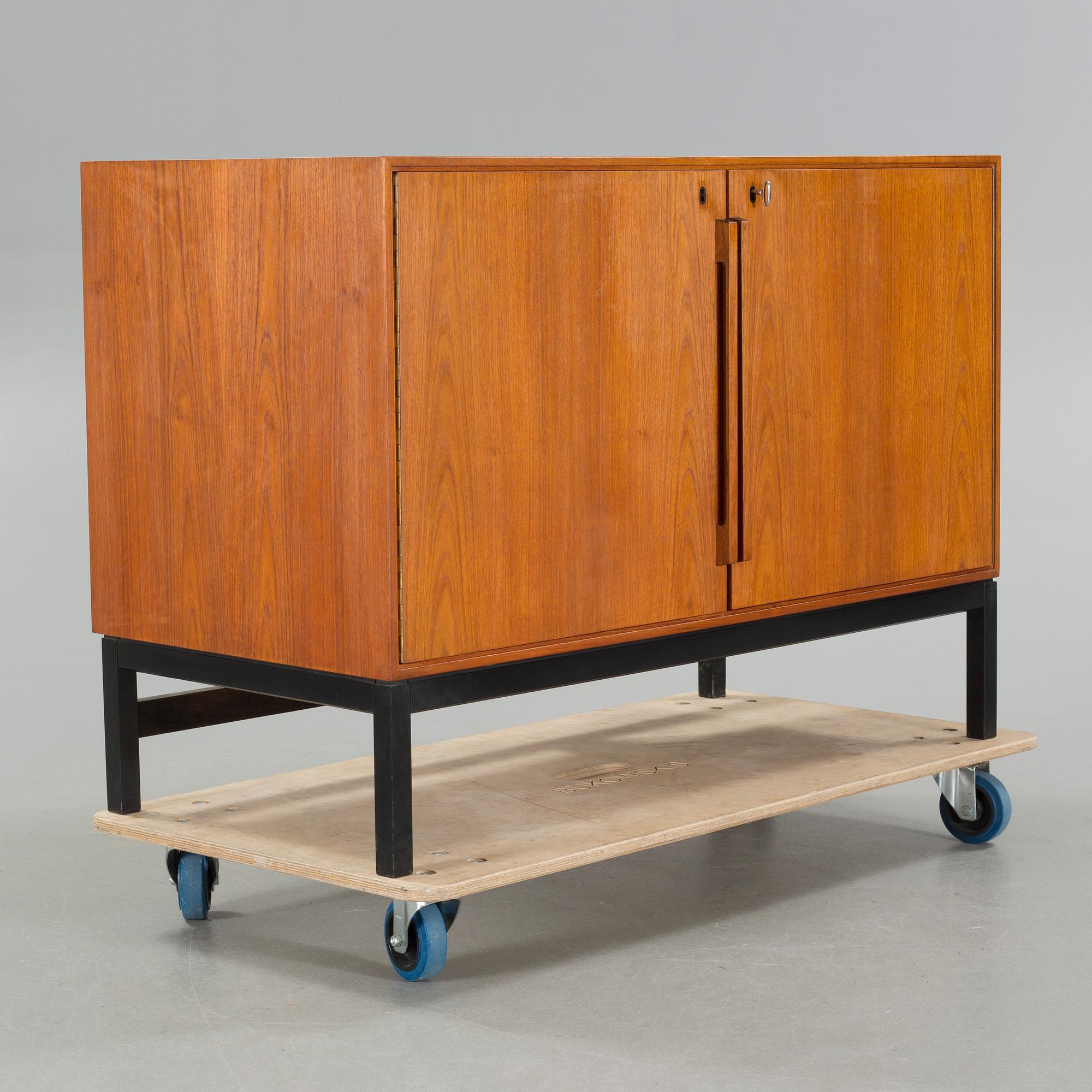 CABINET WITH FRIDGE, design Bernadotte & Björn, Scan-Atlas and Silkeborg Mobile Factory, Denmark, 1960s.