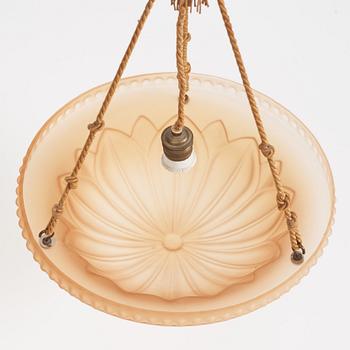 Harald Notini, a ceiling lamp model "10074", Arvid Böhlmarks Lampfabrik, 1920s.