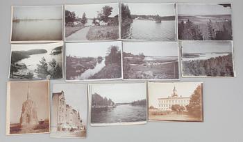 FOTOGRAFIER, ca 70 st, diverse städer och landskap, Finland tidigt 1900-tal.