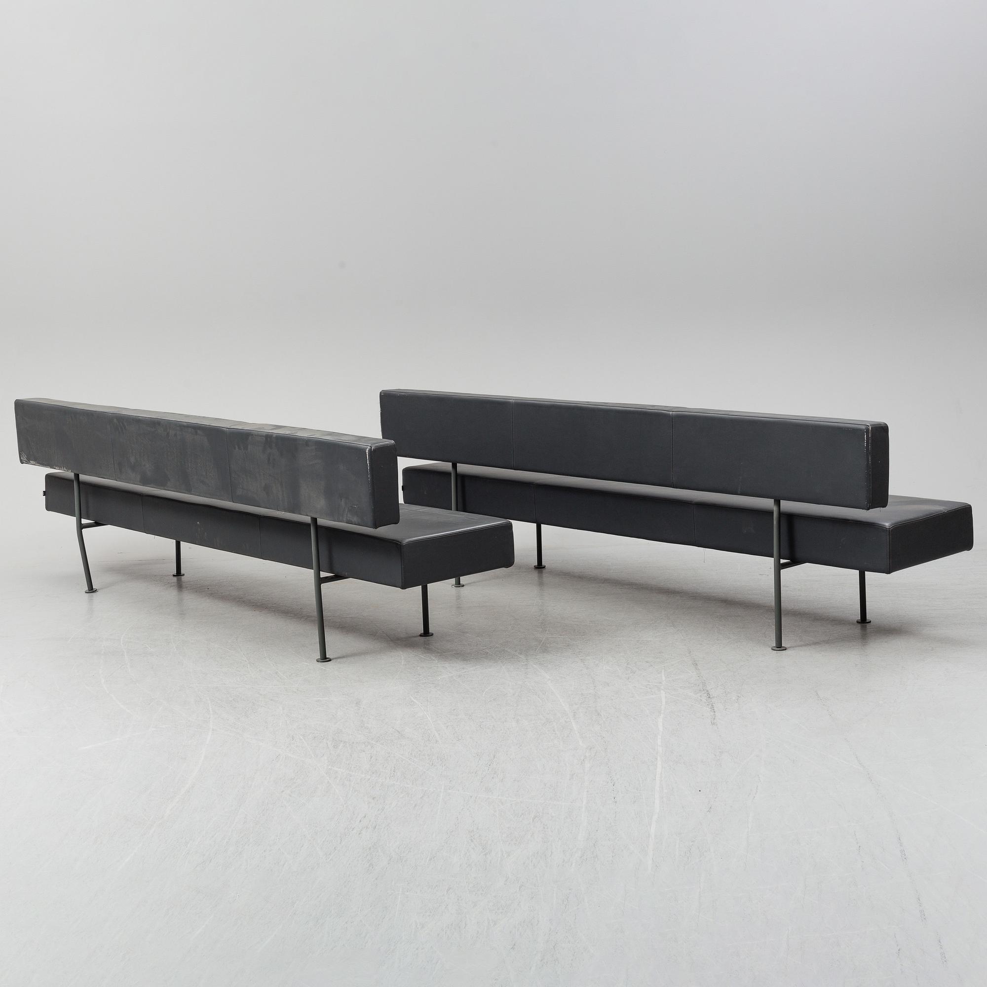 KLAESSONS, a modular "Longo" sofa set of two sofas, Fjugesta Sweden 21st Century.