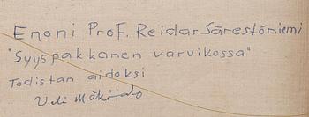 REIDAR SÄRESTÖNIEMI, "SYYSPAKKANEN VARVIKOSSA".