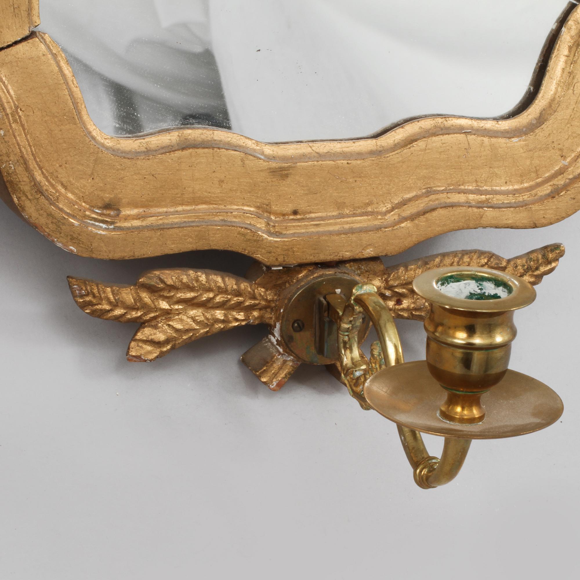 SPEGELLAMPETTER, ett par, gustaviansk stil, 1900-tal.