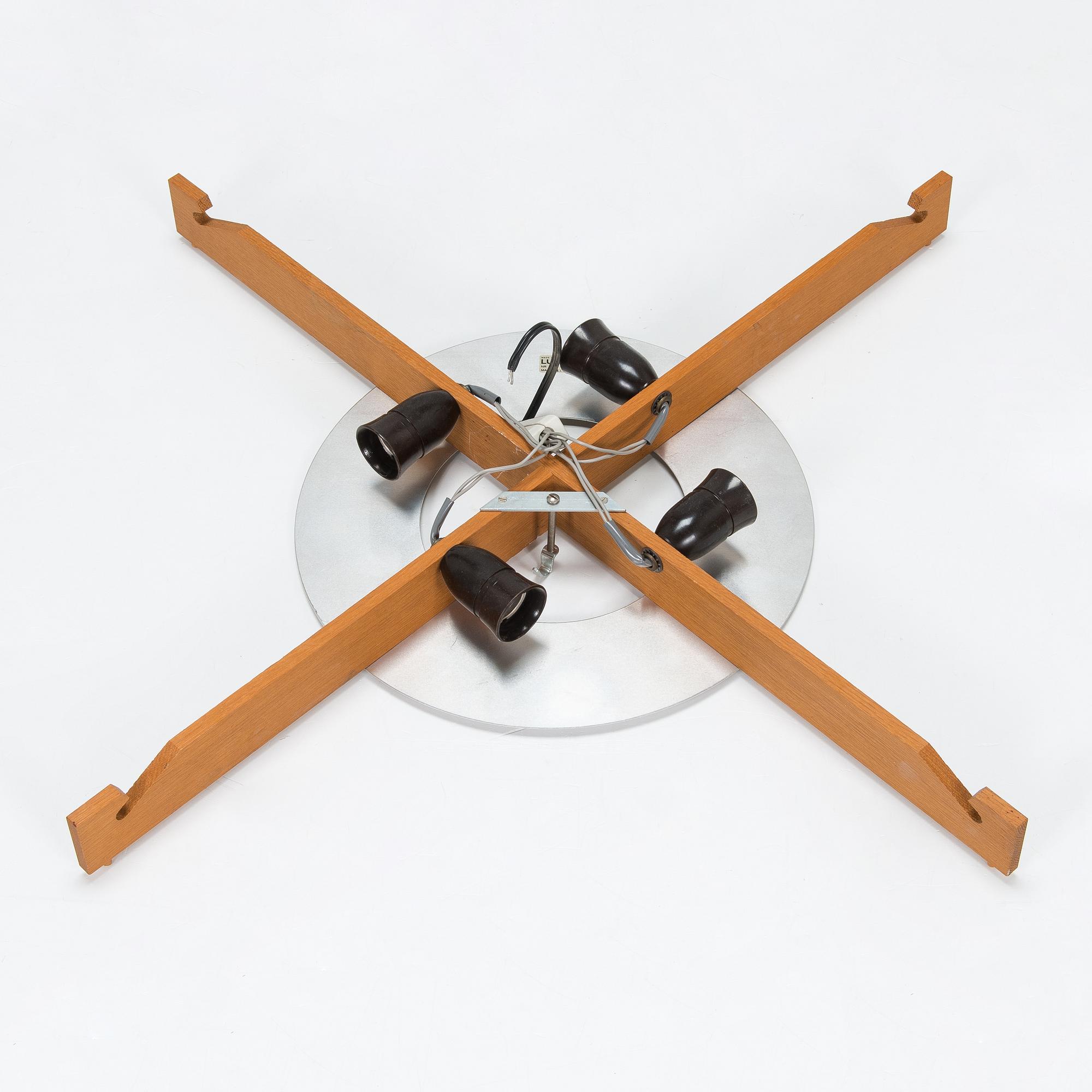 A 'Plafo' ceiling light by Östen & Uno Kristiansson, end of the 20th Century.