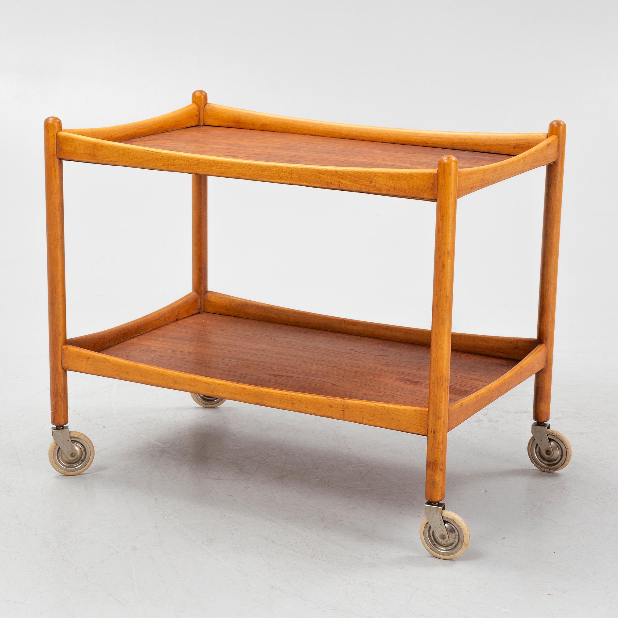 A serving trolley, 1960's.