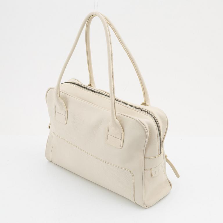 Hogan, a white Nappa leather 'Pan Am' handbag.