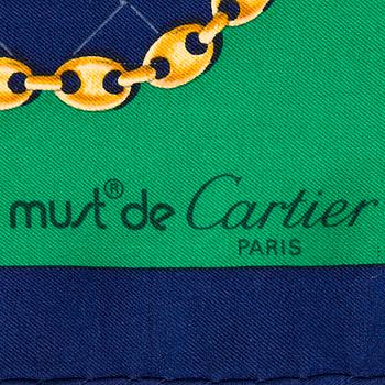 must de Cartier, scarf.
