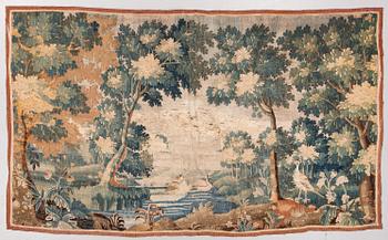 A TAPESTRY, tapestry weave, "A Verdure", ca 179 x 297,5 cm, Flanders 17th century.