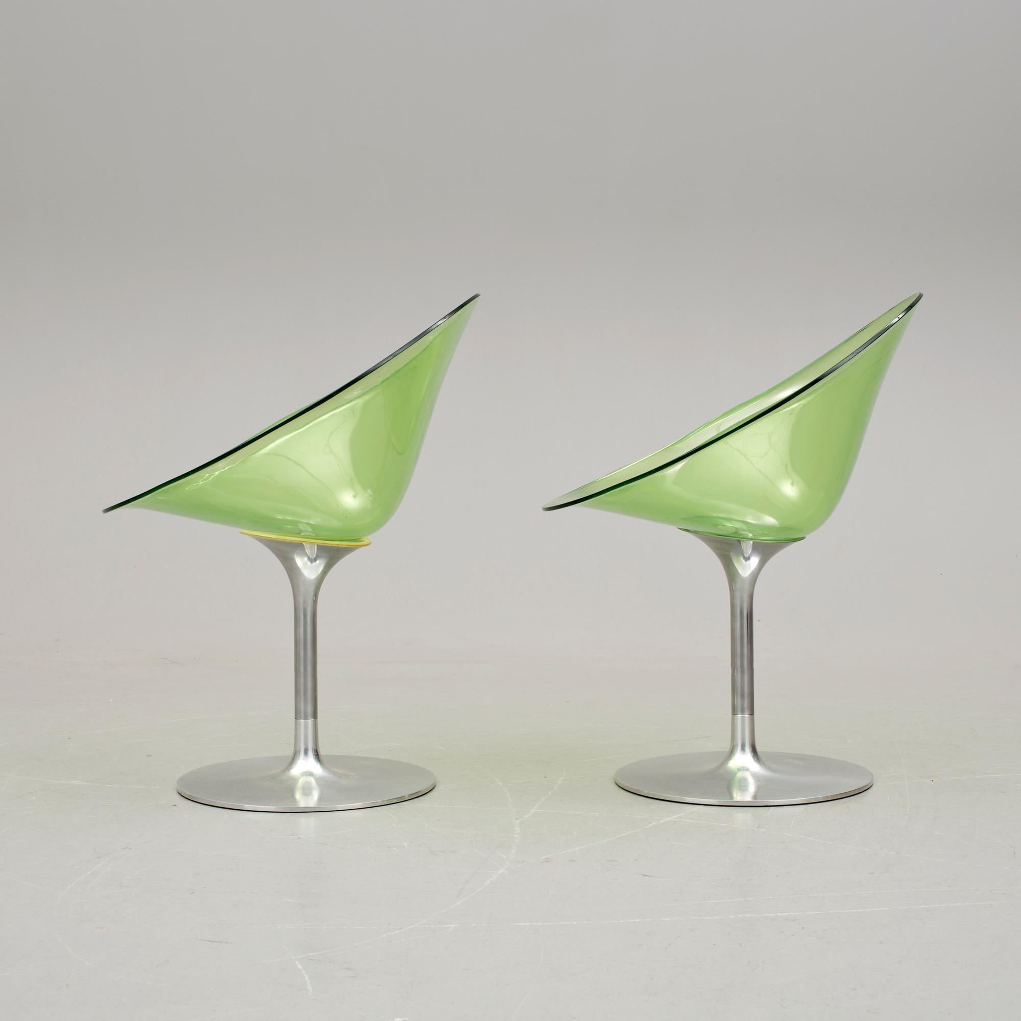 STOLAR, ett par, "Eros", Philippe Starck, Kartell, Italien, 1900-/2000-tal.