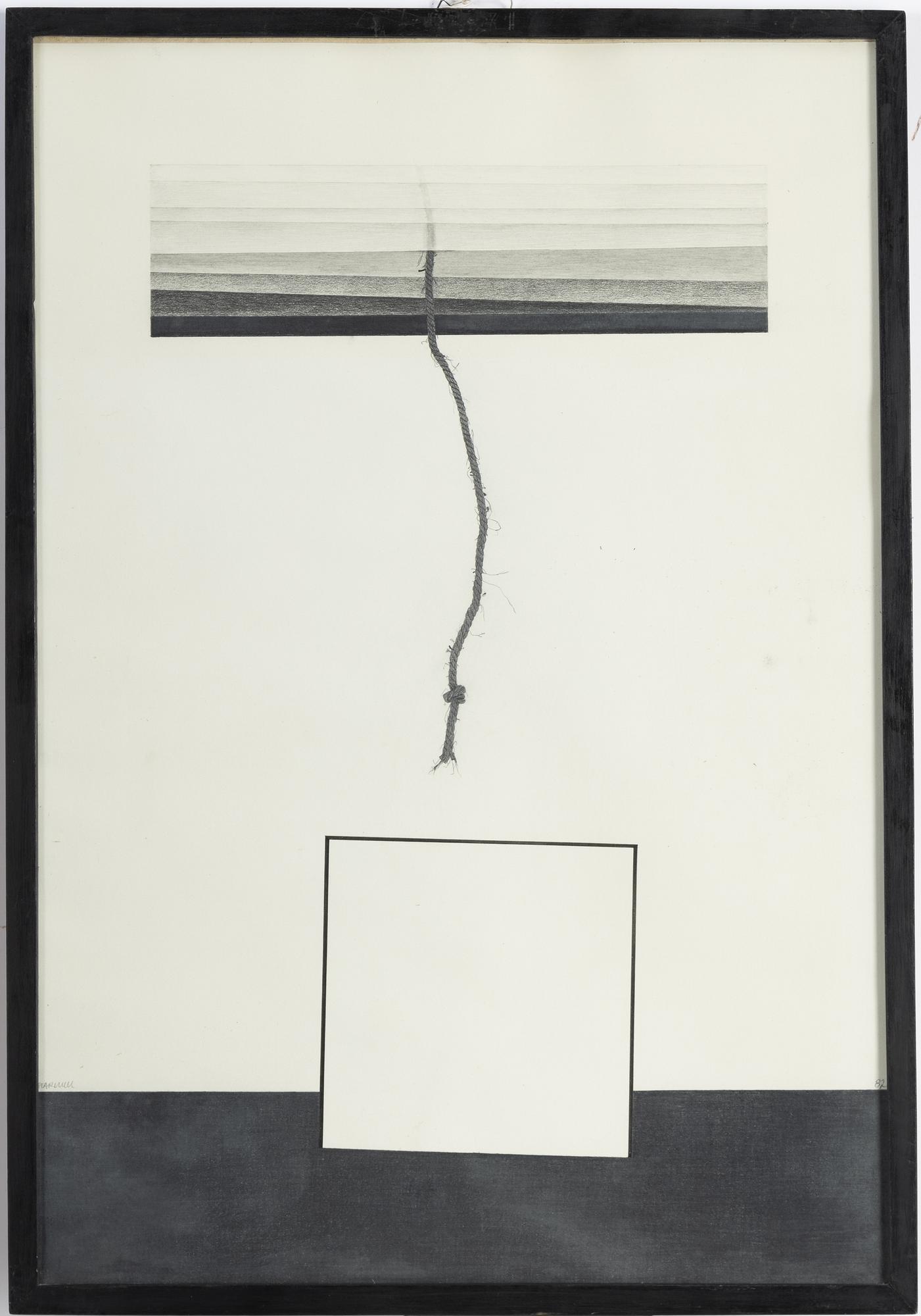 Tomasz Tatarczyk, mixed media on paper, signed and dated -82.