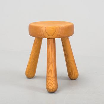 INGVAR HILDINGSSON, an oak stool from I.H. slöjd, second half of the 20th Century.