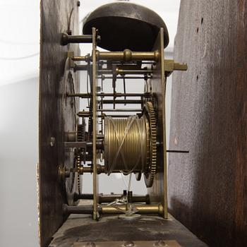 A mahogany veneered grandfather clock by John Parkes London.