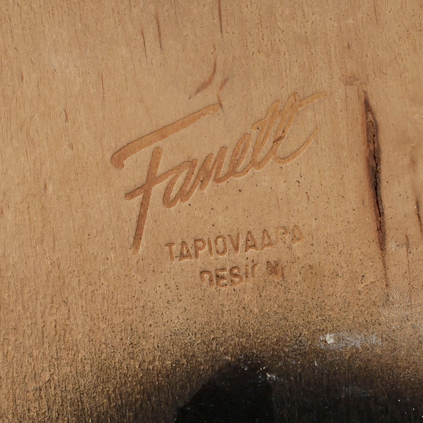 STOLAR, 4 st, "Fanett", Ilmari Tapiovaara, Edsbyverken. Formgiven 1955.