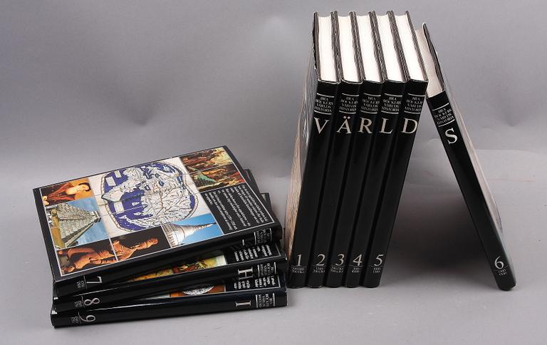 BÖCKER, 16 band, "Bra böckers världshistoria", 1983-95.