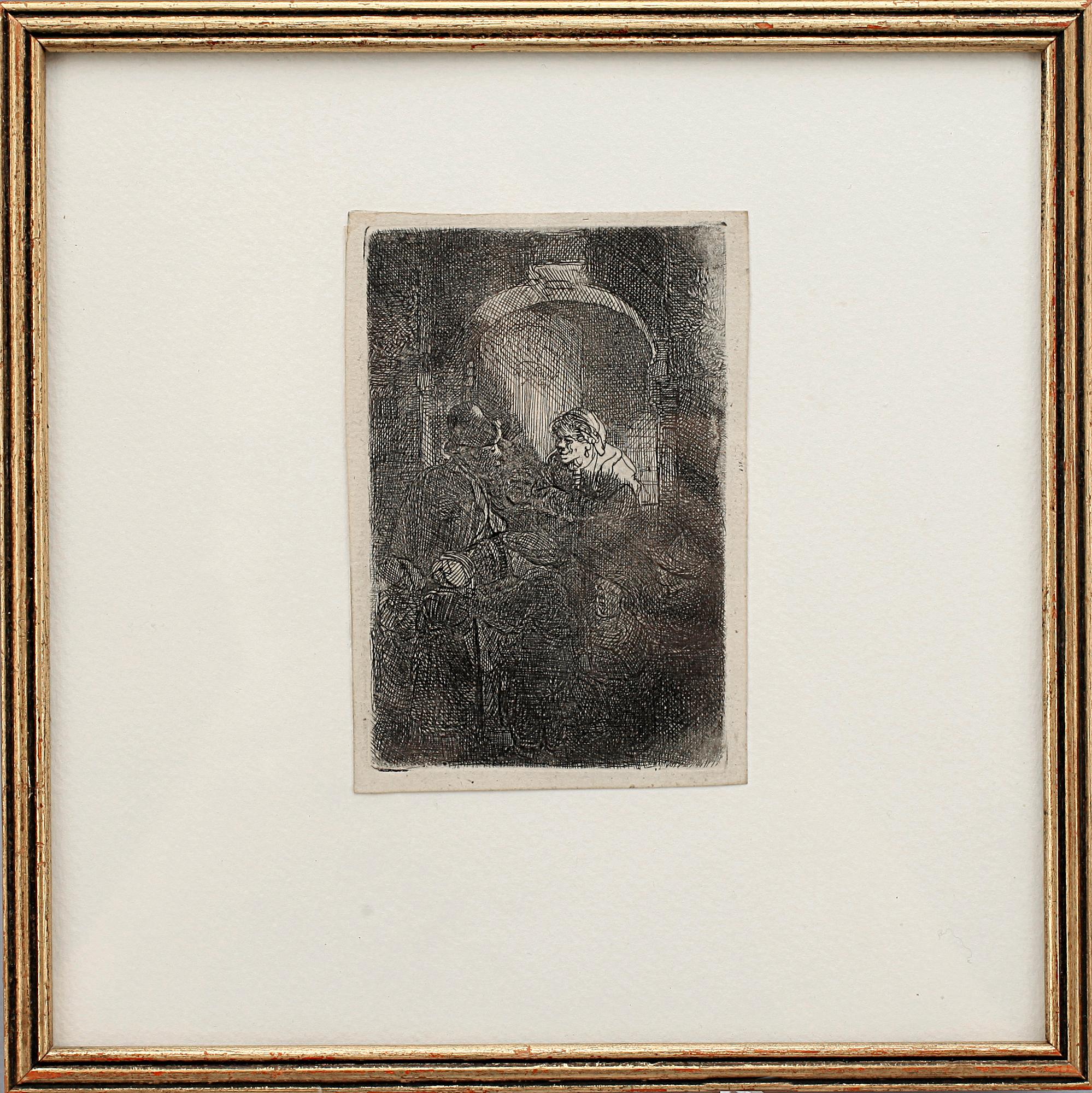 REMBRANDT HARMENSZ. VAN RIJN, etsning, senare avdrag, 1700-tal.