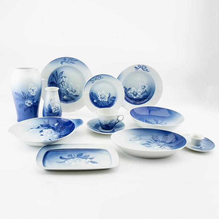 Service porcelain 74 pcs "Christmas Rose" Bing & Gröndahl Denmark second half of the 20th century.
