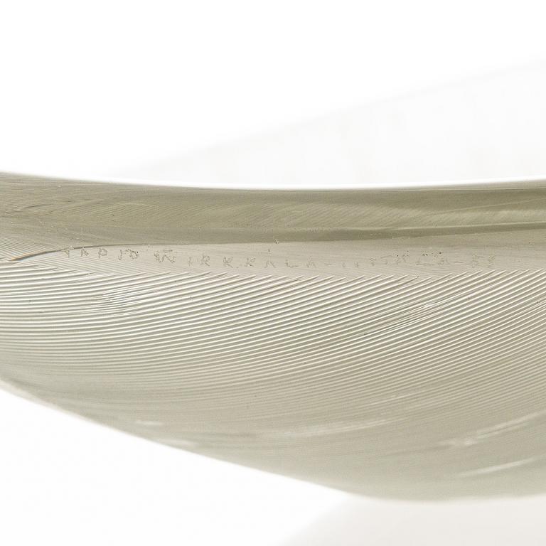 TAPIO WIRKKALA, A '3337' glass bowl, signed Tapio Wirkkala Iittala -58.