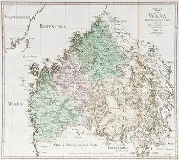 56. A MAP OF VAASA IN FINLAND.