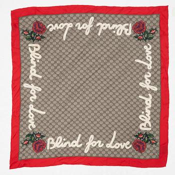 Gucci, a 'Blind for Love' scarf, 2018.