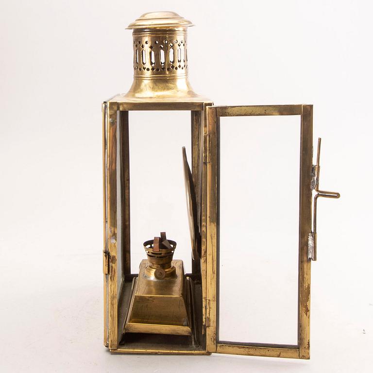 A ships lantern from the Swedish naval armored vessel 'Svea', launched 1885.