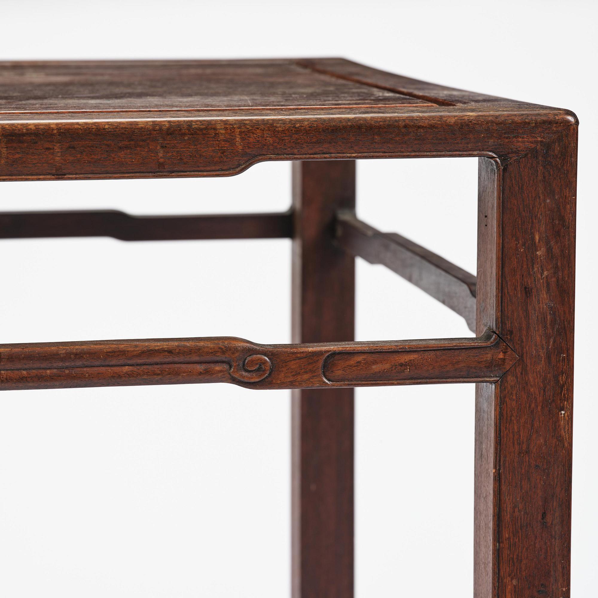 A hardwood table, Qing dynasty.