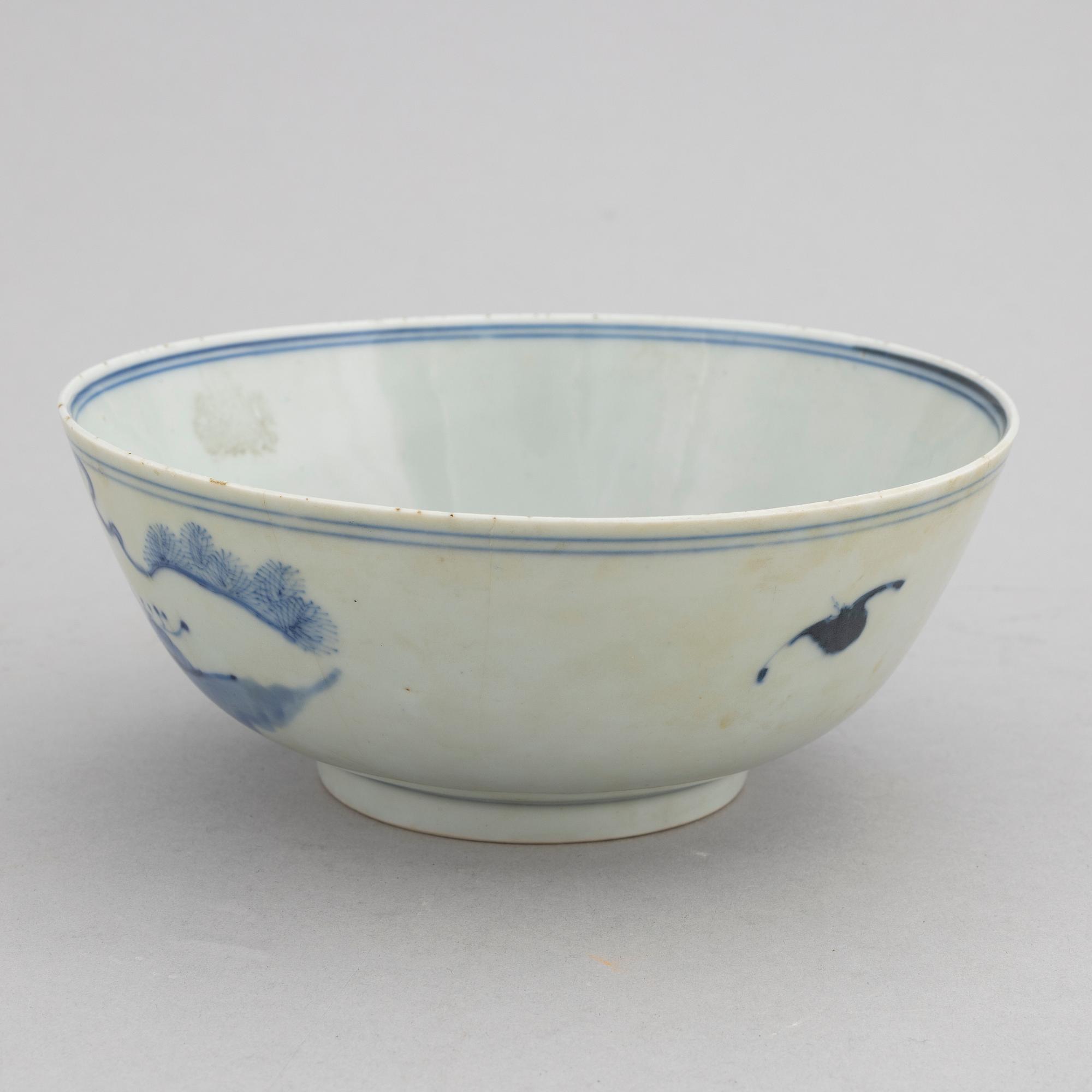 Skål, porslin, Kina, Qingdynastin, 1800-tal.