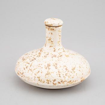 HANS HEDBERG, a faience vase with stopper, Biot, France.