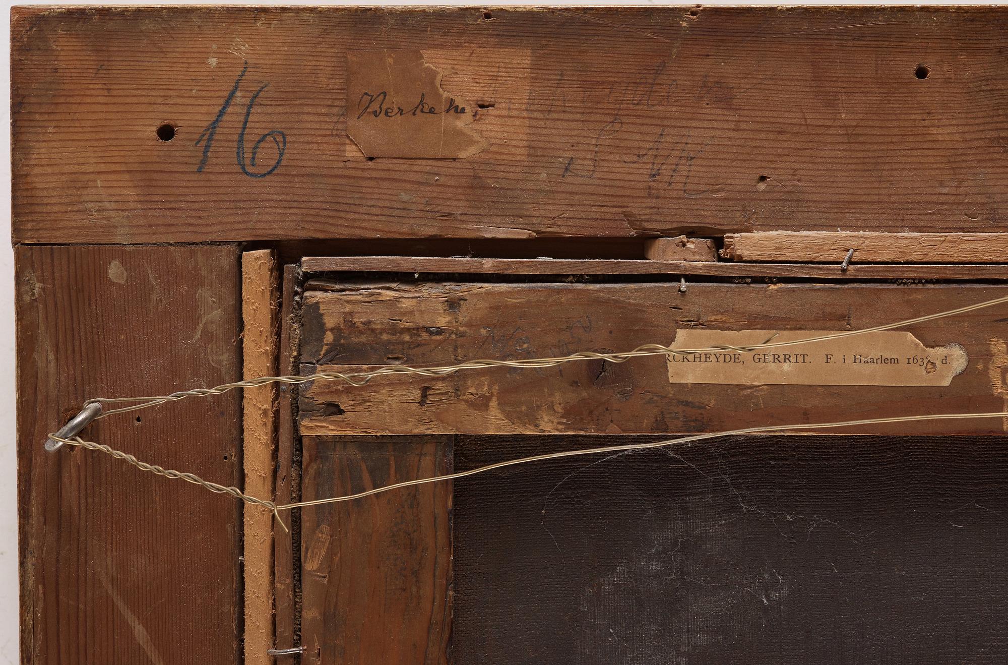 GERRIT BERCKHEYDE, tillskriven, olja på duk.