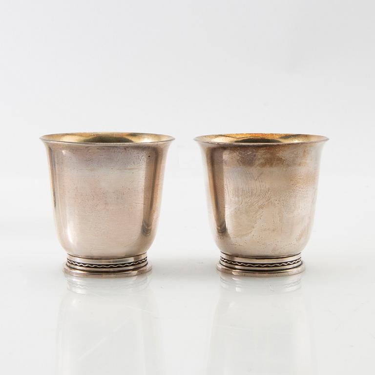 Supbägare 6 st Borgila sterlingsilver Stockholm 1937.