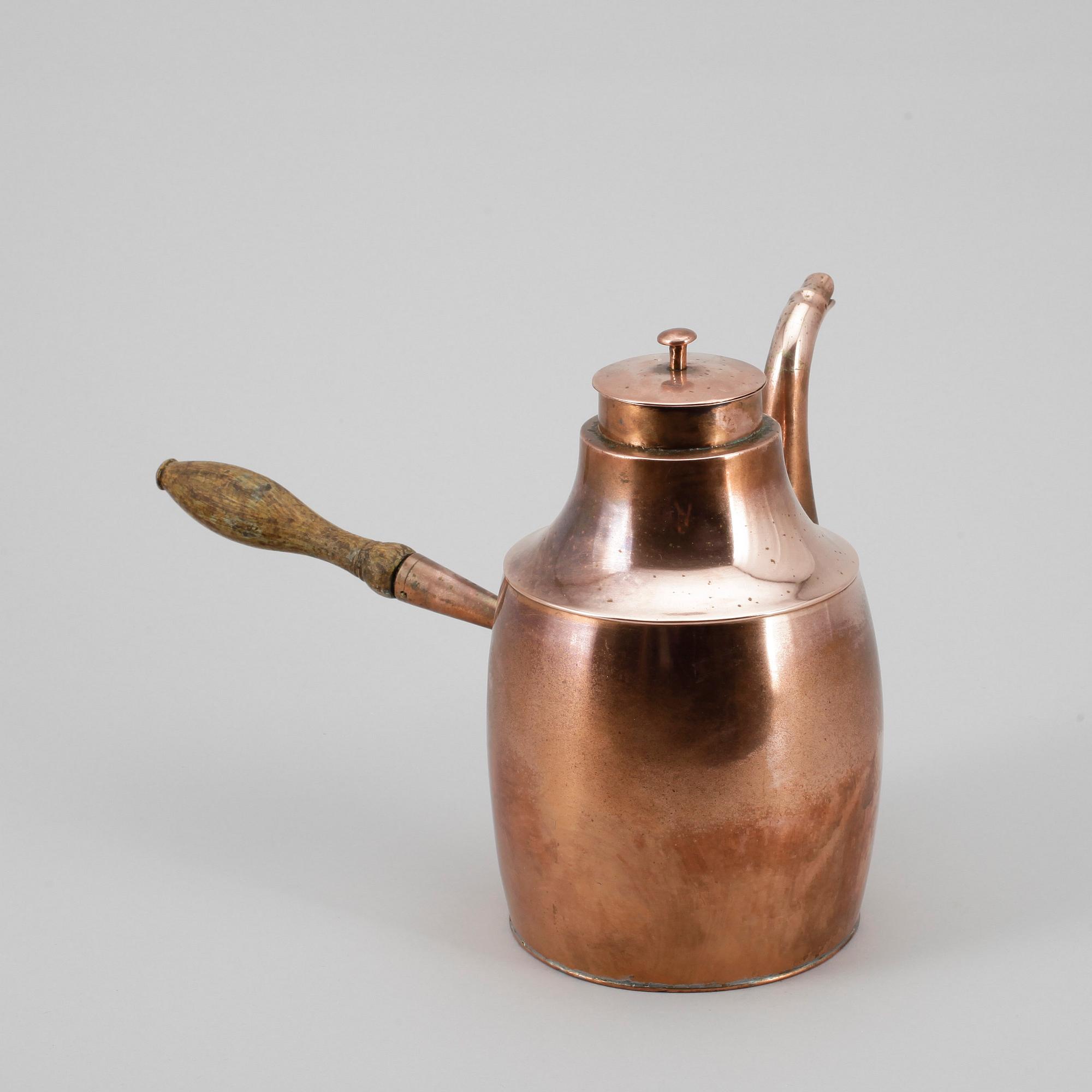 KAFFEKANNA, koppar, 1800-talet första hälften.