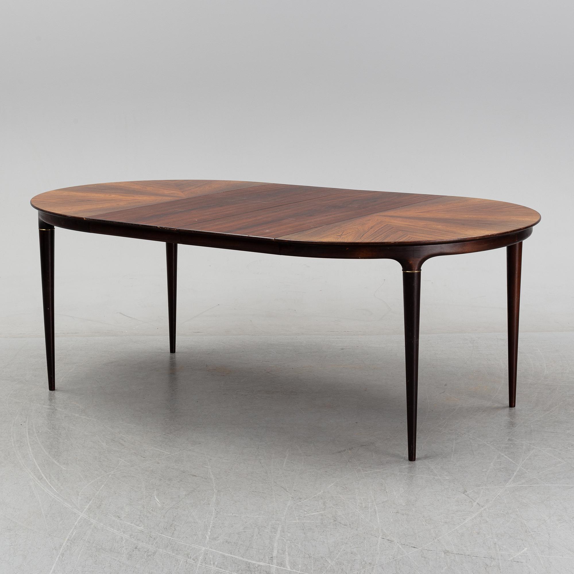 A 7 piece dining group by Svante Skogh, Seffle Möbelfabrik, Säffle, 1950's/60's.