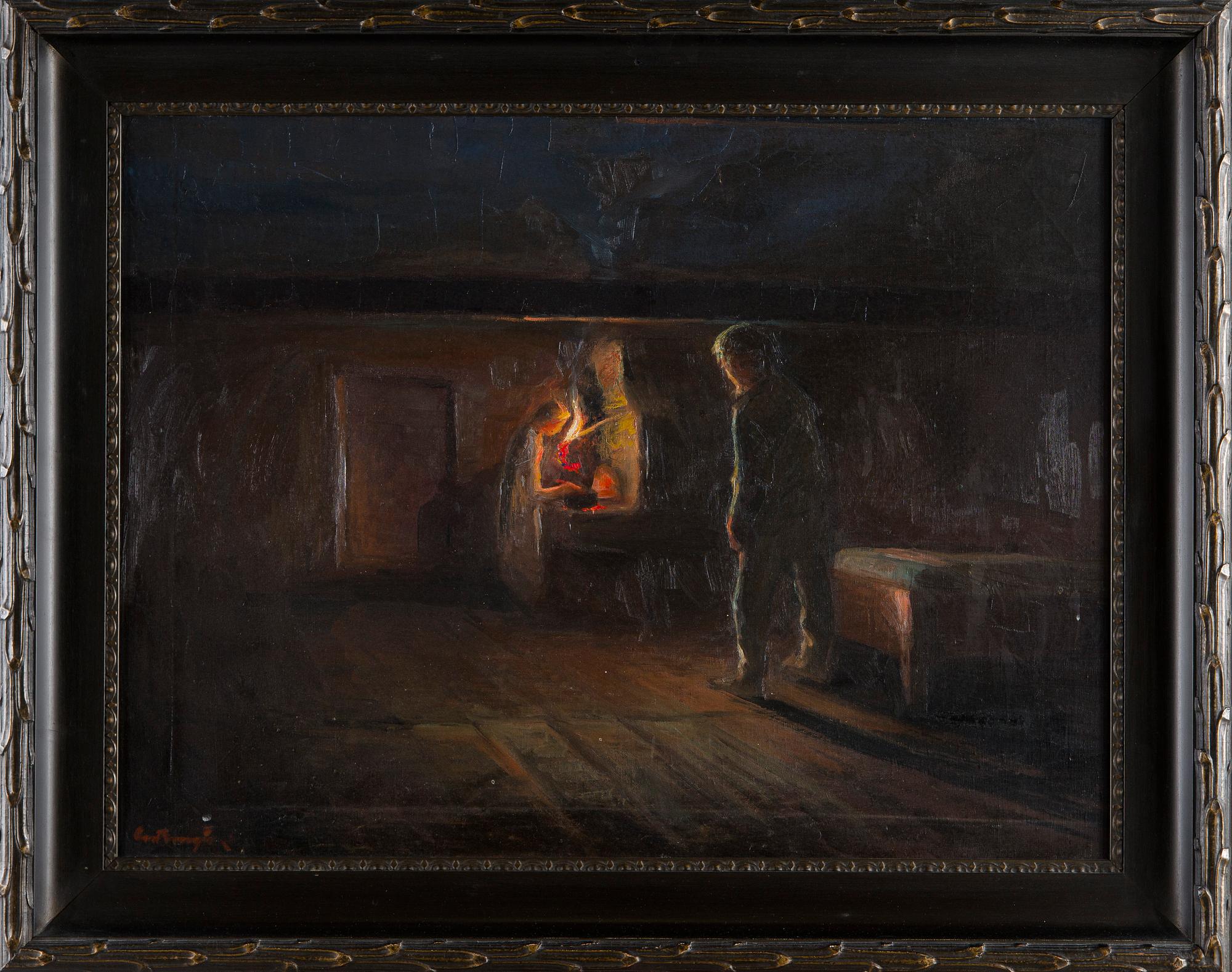 Carl Bengts, Illallista odottaessa.