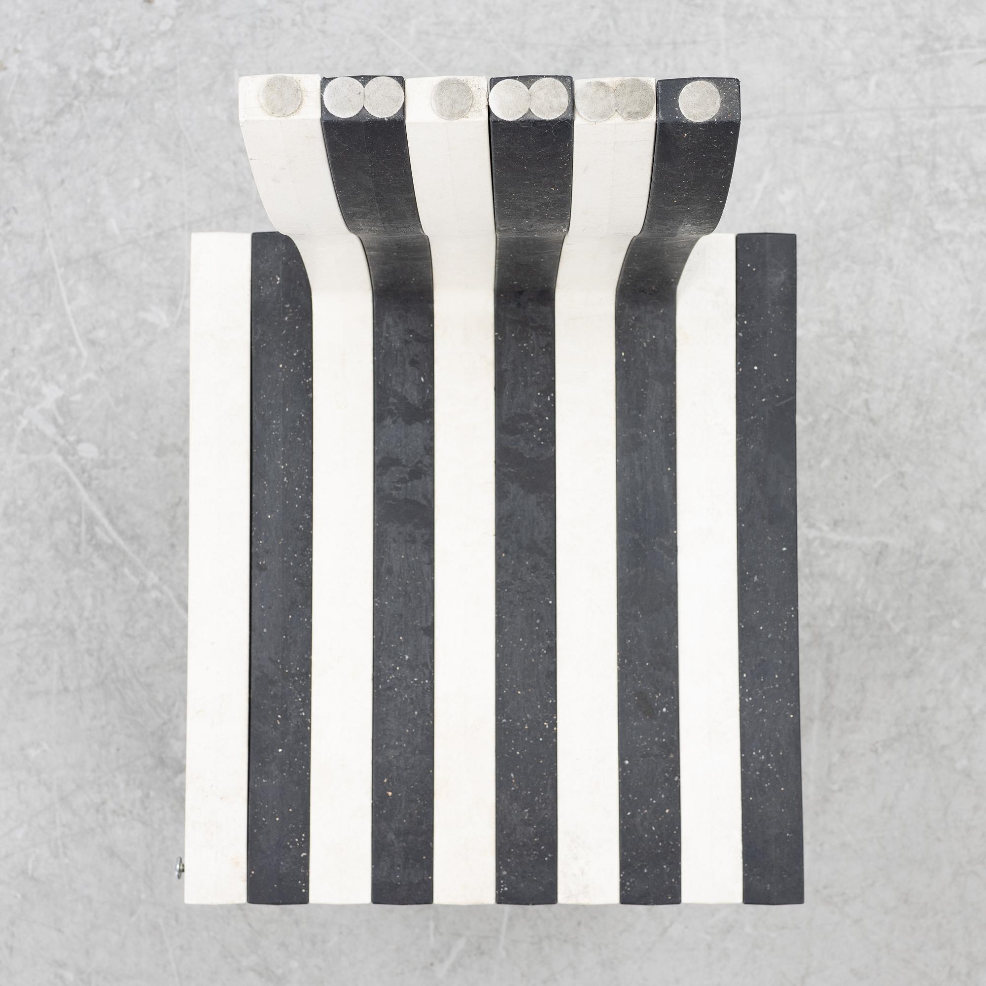 Shigeru Ban, stool/chair, "10-unit" system, Artek, 21st century.