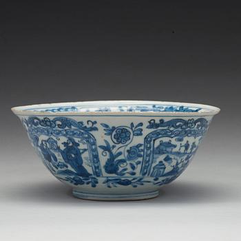 A blue and white bowl, Ming dynasty (1368-1644).
