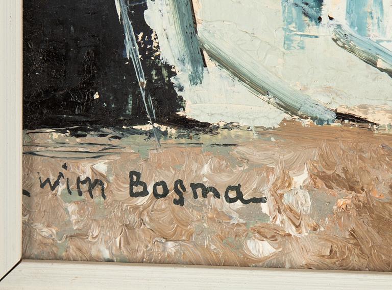 Wim Bosma, oil on panel, signed.