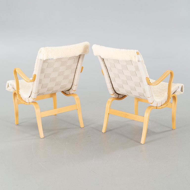 A pair of "Eva" chairs by Bruno Mathsson for Dux, second half of the 20th century.