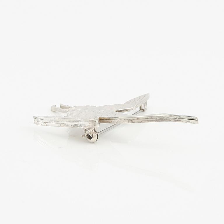 Wiwen Nilsson, brooch sterling silver, Lund 1964.