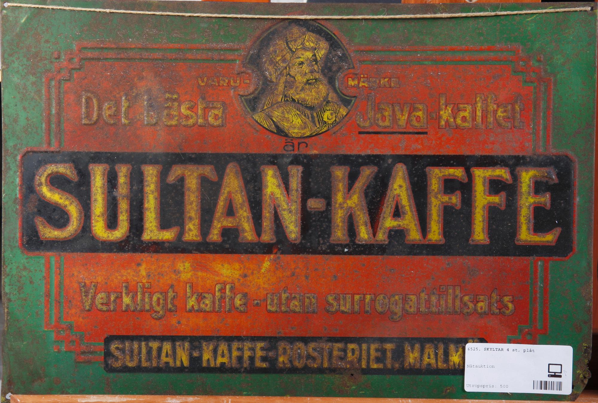 SKYLTAR, 4 st, plåt.