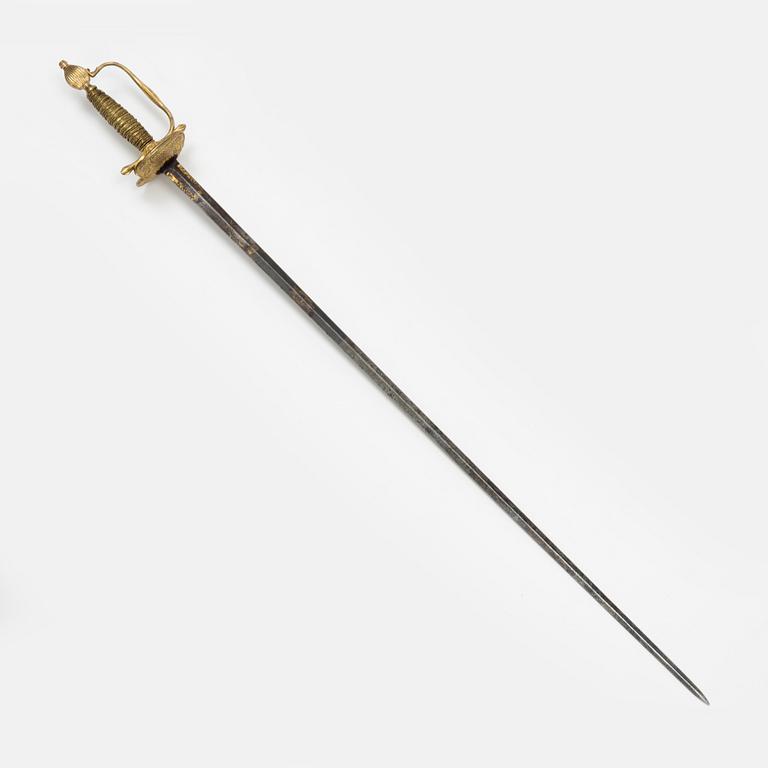 A Swedish infantry officer's sword, 19th Century.