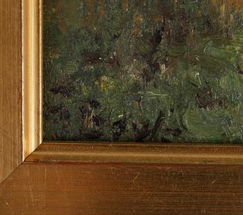 CHARLES WELLINGTON BOYLE, olja på duk uppklistrad på pannå, signerad.