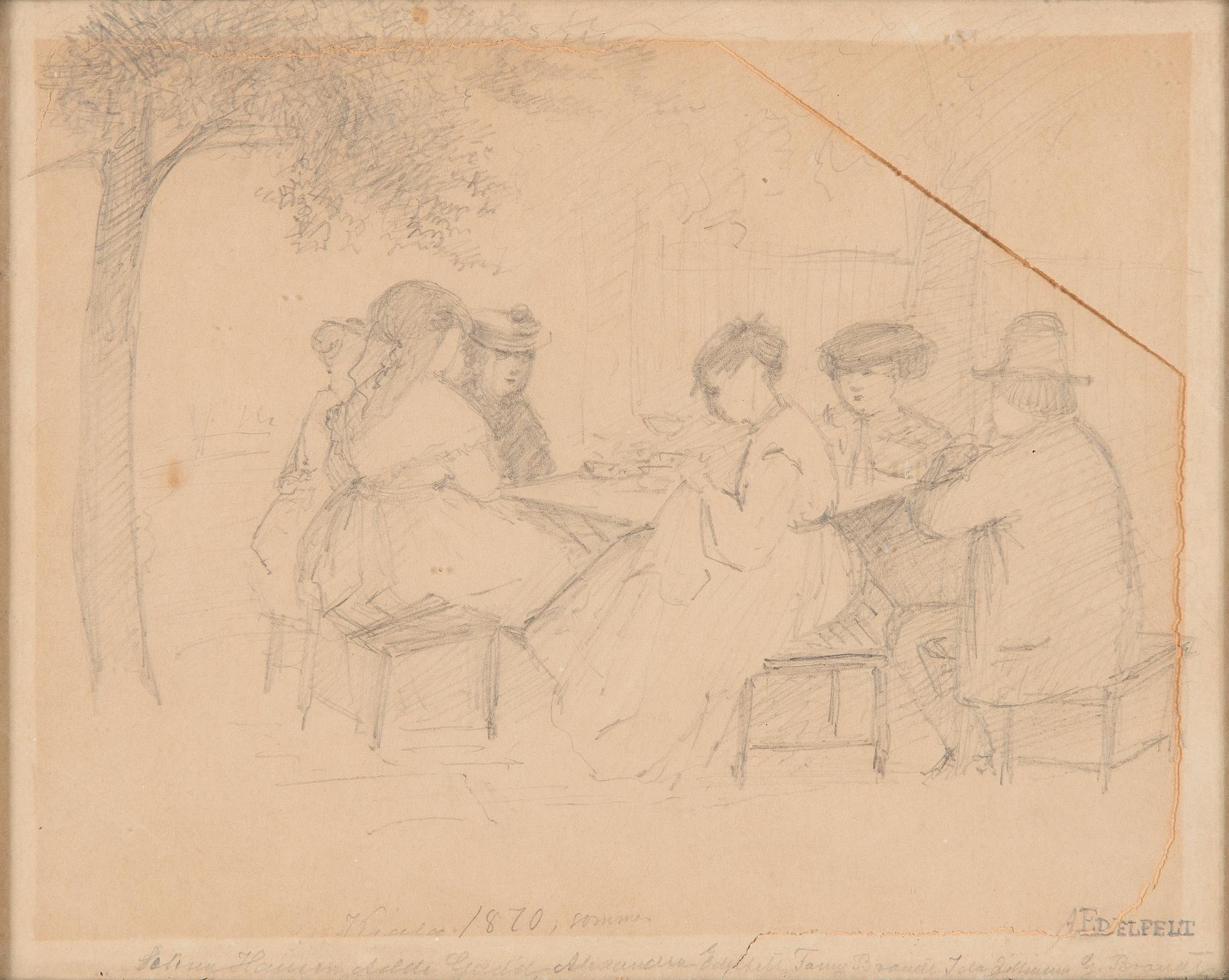 Albert Edelfelt, I trädgården.