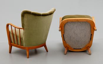 SOFFGRUPP, 3 delar, 1940-/50-tal.