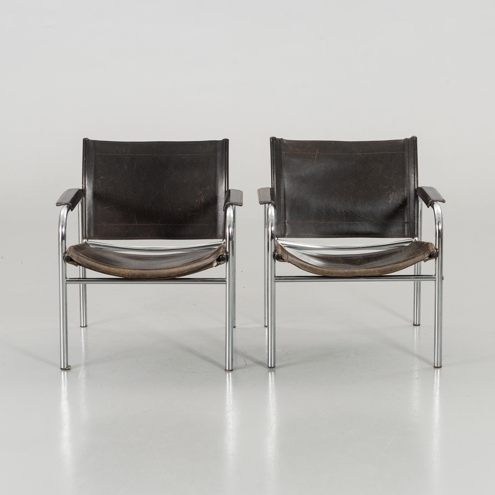 A pair of 'Kinte' armchairs by Tord Björklund for IKEA.