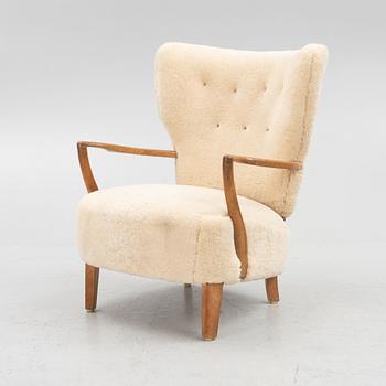 Loungechair, Danish Modern, Danish cabinet maker. 1940s.