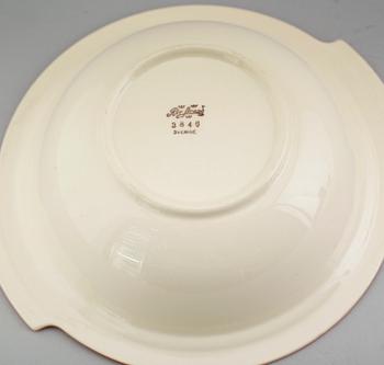 TERRIN med lock, porslin, Rörstrand, 1900-talets första hälft.